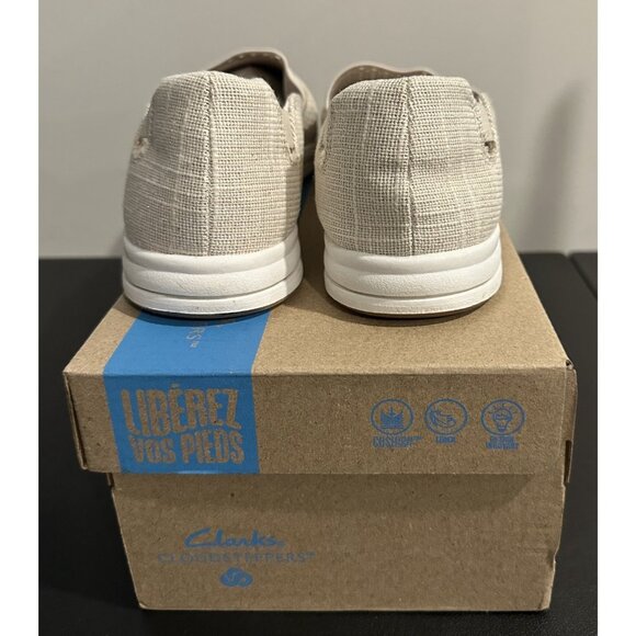 NIB Clarks Cloudsteppers Womens Breeze Vibe Natural Interest size 11 M - Picture 4 of 10